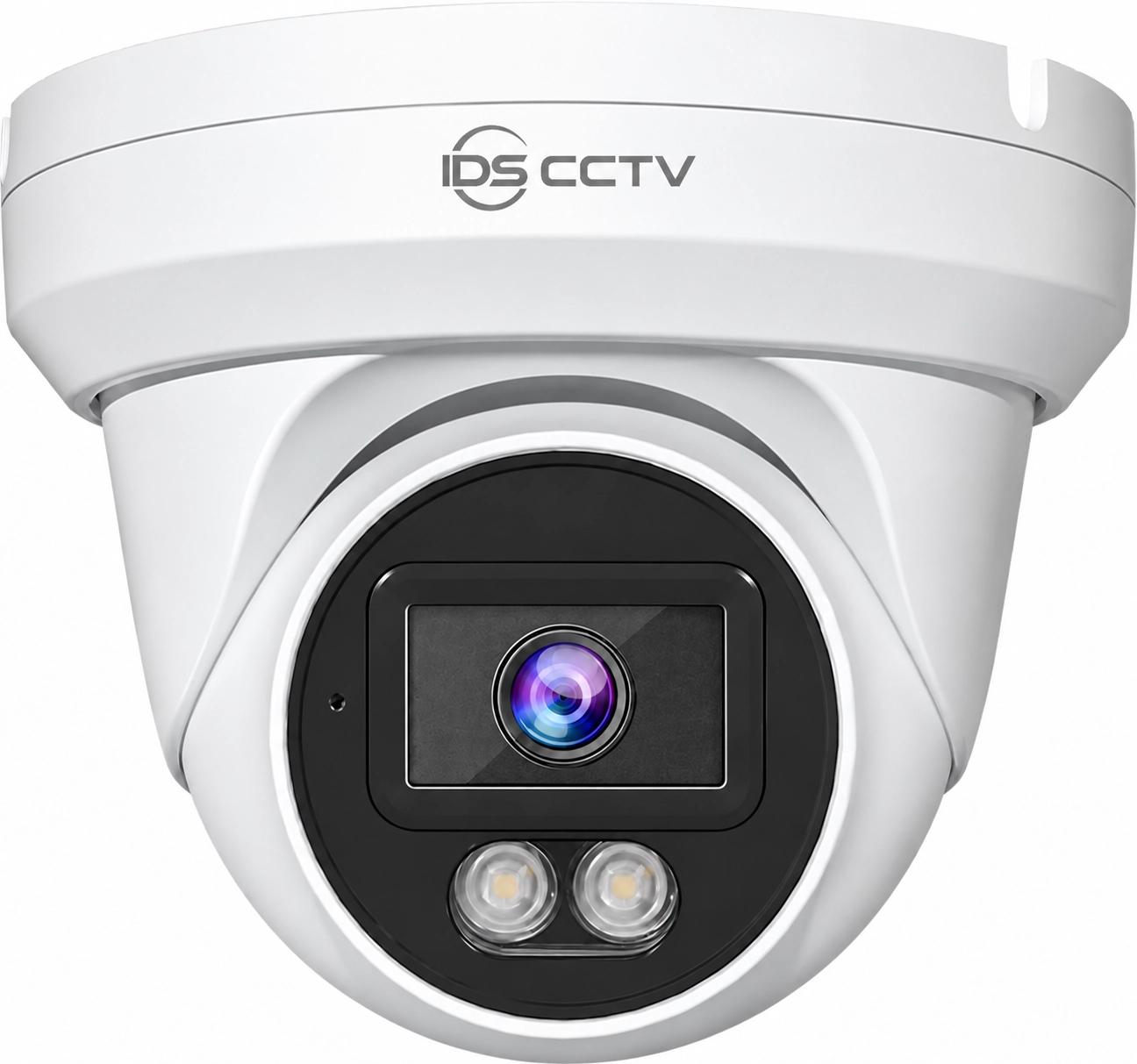 IDS-TAI8MP — 8MP VCA AI Color Night PoE Mini Turret IP Camera