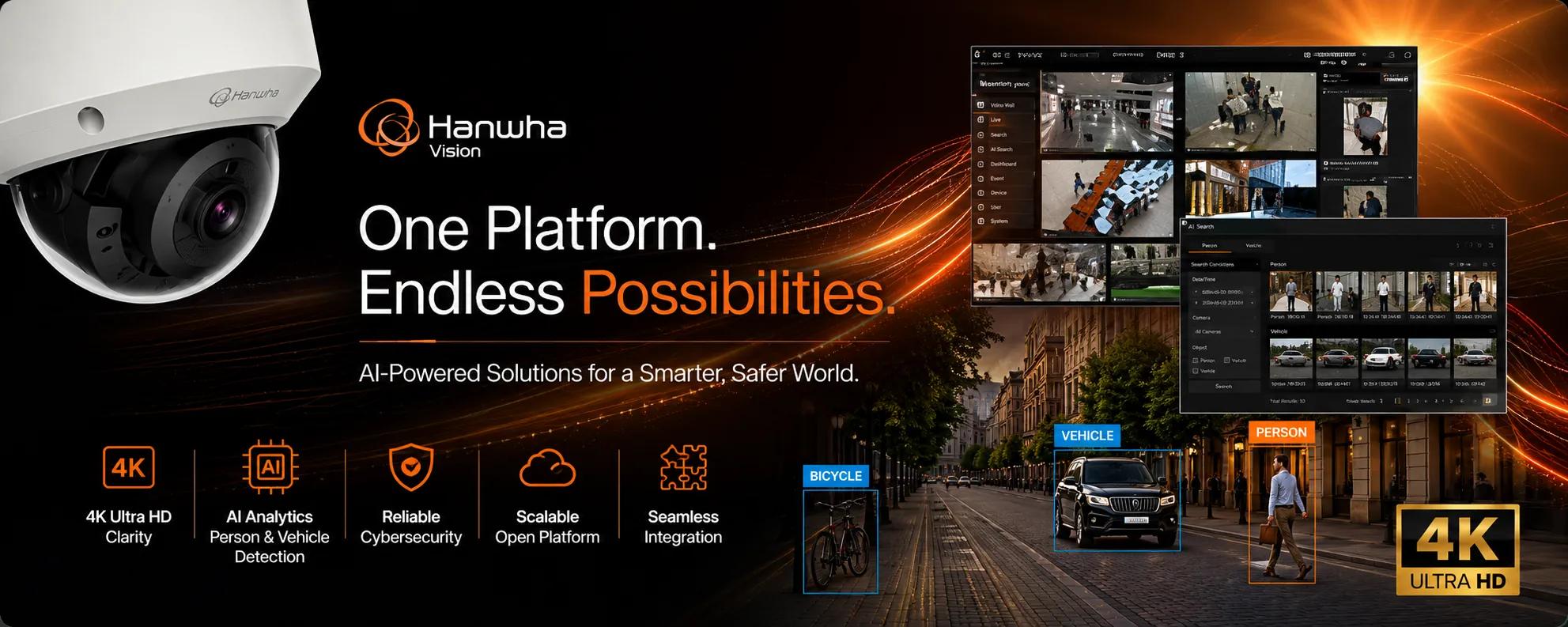 Hanwha Wisenet WAVE VMS multi-site government surveillance