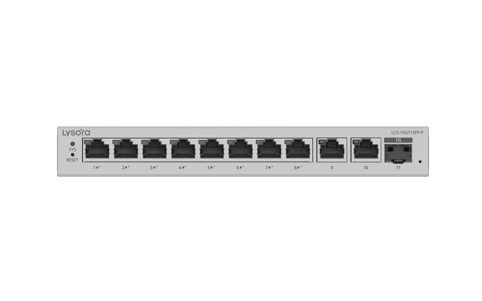 Lysora LCS-10GT1SFP-P 10-Port Gigabit Smart PoE Switch