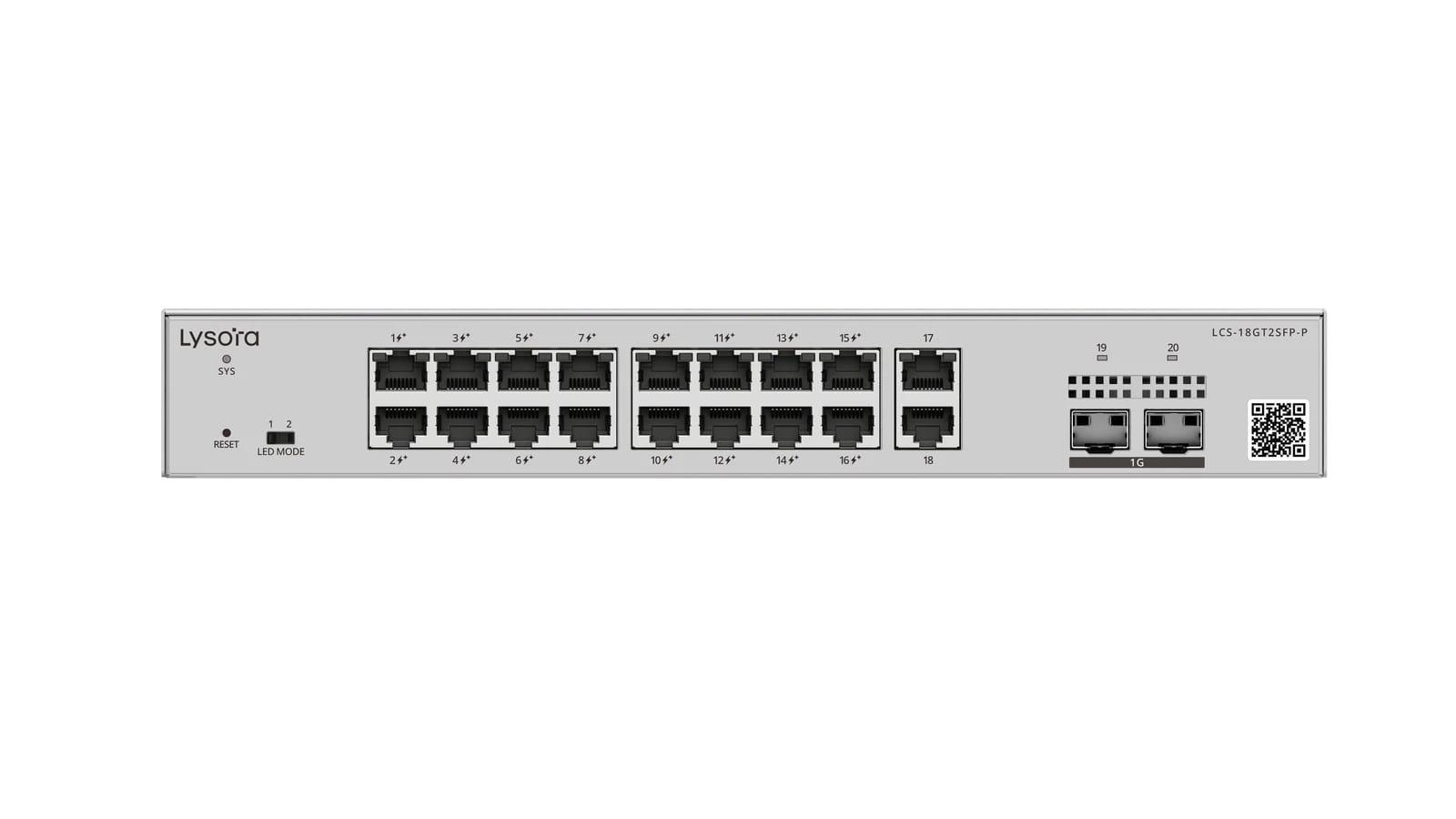 Lysora LCS-18GT2SFP-P 18-Port Gigabit Smart PoE Switch