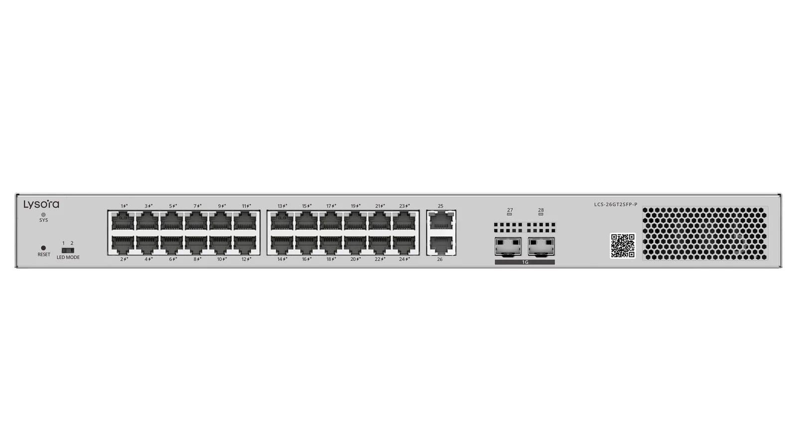 Lysora LCS-26GT2SFP-P 26-Port Gigabit Smart PoE Switch