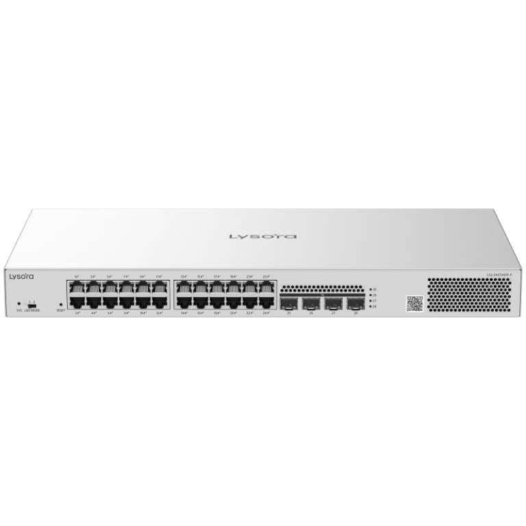 Lysora LS2-24GT4SFP-P 24-Port L2 PoE Switch 370W
