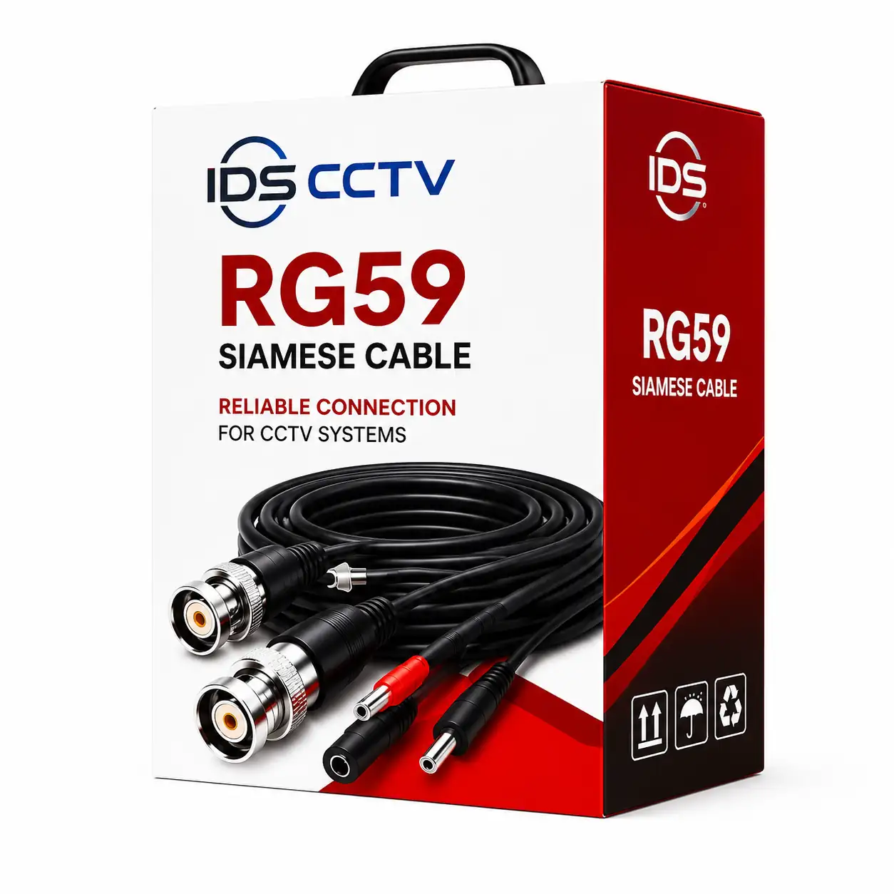 IDS CCTV RG59 Siamese Cable – Reliable Connection for Analog CCTV Systems
