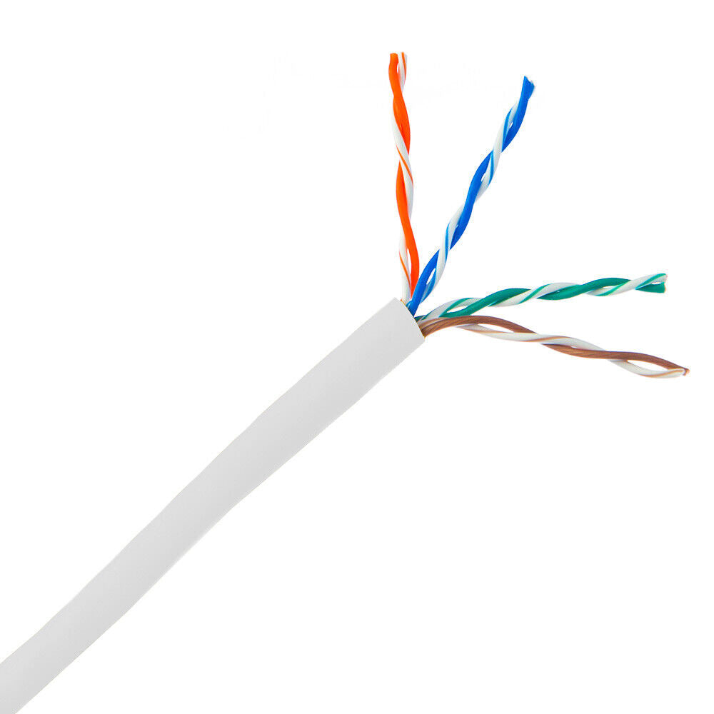 Thumbnail 3 for CAT6 1000ft Solid Copper Ethernet Cable UL LISTED (WHITE) GENESIS