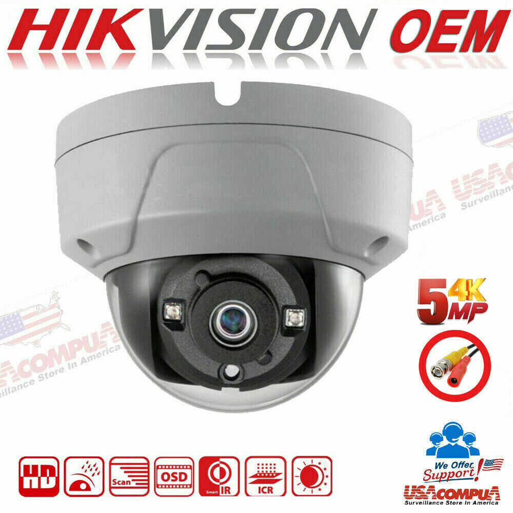 Thumbnail 2 for Hikvision 5MP Camera Dome ( NO LOGO) 2.8mm HD 4in1 VANDAL PROOF IR 40M