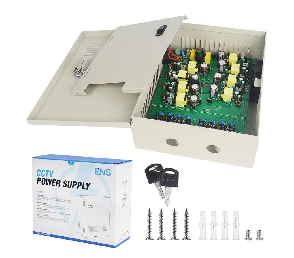 Thumbnail 2 for CP1208-16A-4K Hikvision || Accessory Power Supply 12V DC8 CH
