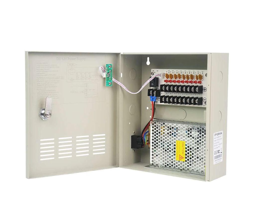 Thumbnail 5 for 9 CH Power Supply CCTV Camera Port 12V 5A DC+ Pigtail Auto Reset CP1209-5A