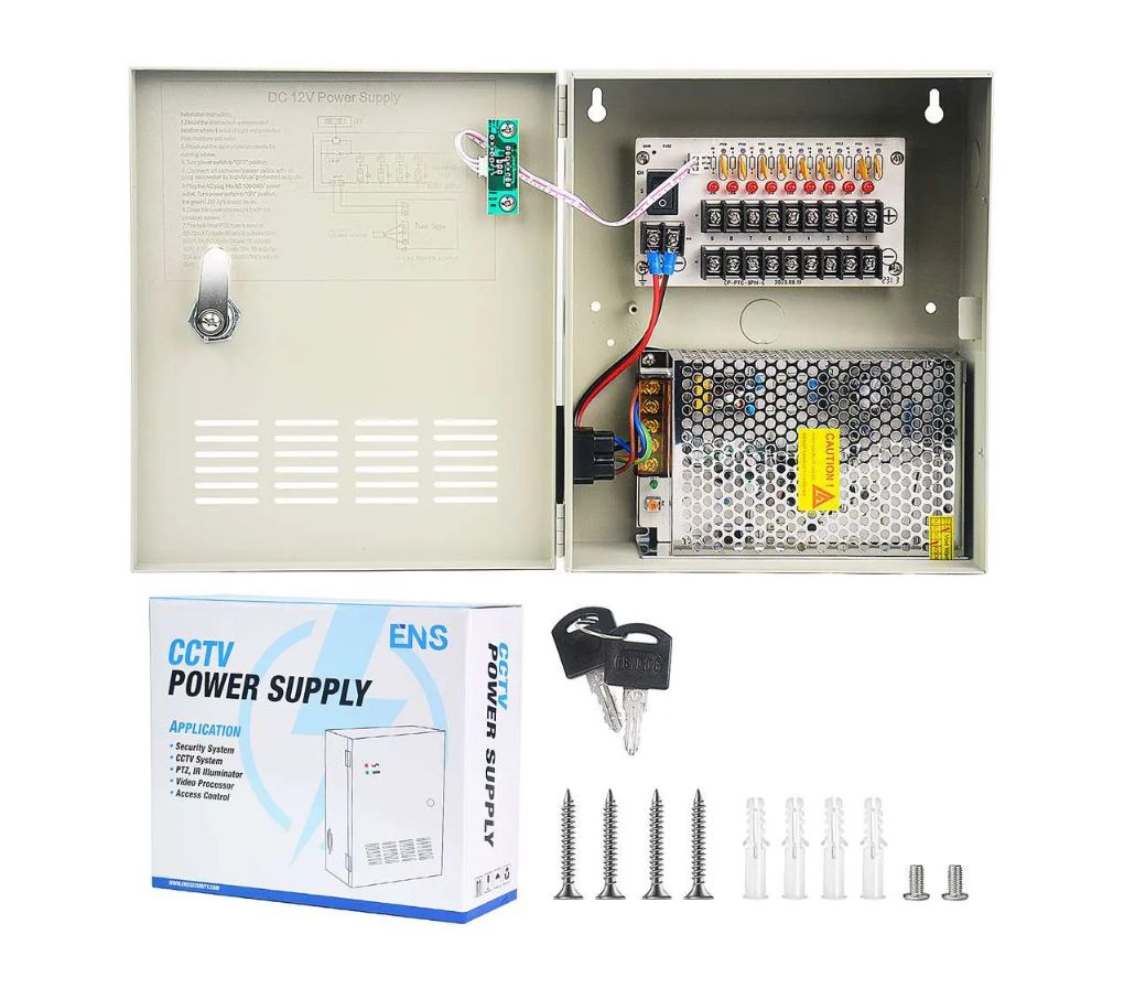 Thumbnail 7 for 9 CH Power Supply CCTV Camera Port 12V 5A DC+ Pigtail Auto Reset CP1209-5A