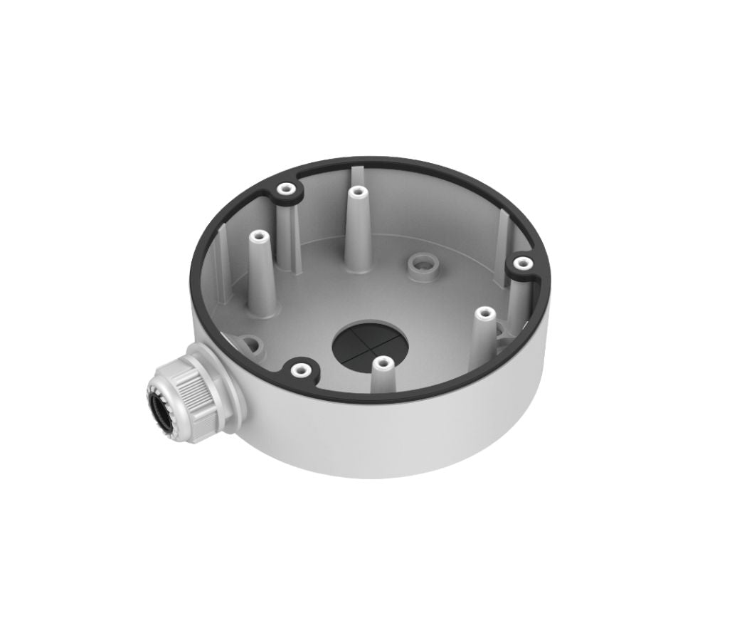 Thumbnail 2 for DS-1280ZJ-DM21 White Waterproof Aluminum Junction Box for Dome Security Cameras