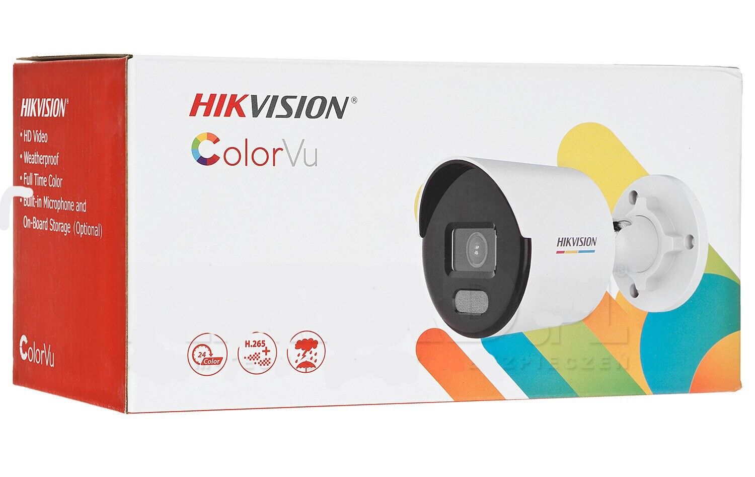 Thumbnail 3 for Hikvision DS-2CD1047G0-LUF 4MP ColorVu Security IP Camera Full Color POE W/Audio