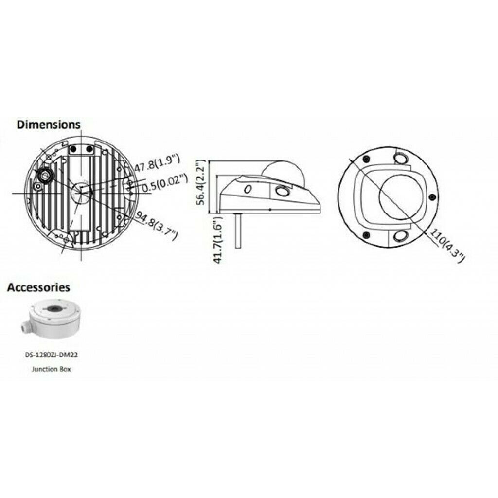 Thumbnail 5 for Hikvision 6MP PoE IP Camera DS-2CD2563G0-IS Built-inmic H.265+