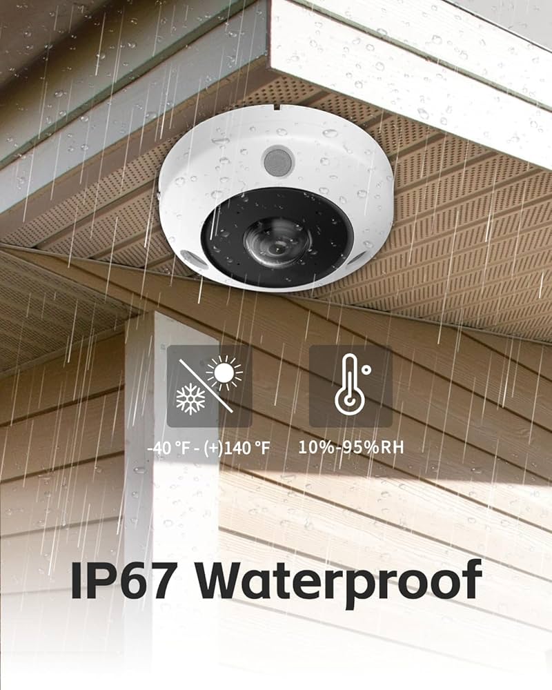 Thumbnail 2 for Hikvision DS-2CD6365G1-IVS 6MP DeepinView IR Fisheye Camera