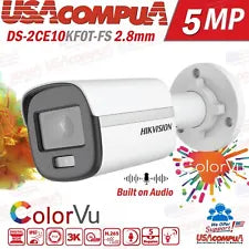 Thumbnail 2 for Hikvision DS-2CE10KF0T-FS 3K ColorVu Audio Fixed Mini Bullet Camera