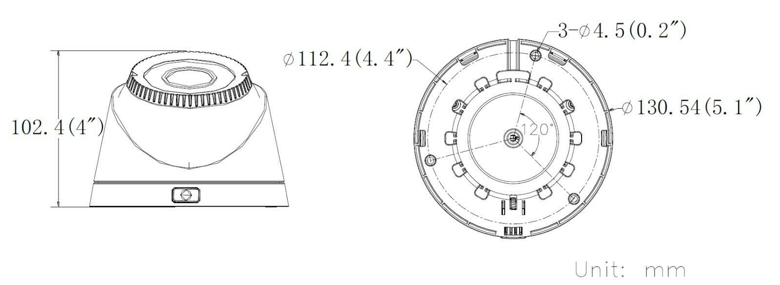 Thumbnail 4 for DS-2CE56D0T-VFIR3F Hikvision 2MP Varifocal DNR Dome Camera 2.8-12mm Original