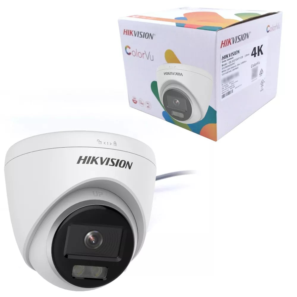 Thumbnail 3 for Hikvision 8mp Turret Turbo HD 4K DS-2CE72UF3T-E ColorVu 2.8mm / IP67 WDR 13db