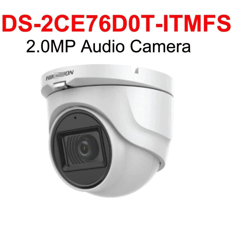 Thumbnail 3 for DS-2CE76D0T-ITMFS Hikvision 2MP Camera W/Audio HD TurboHD 2.8mm 1080P IR 25M