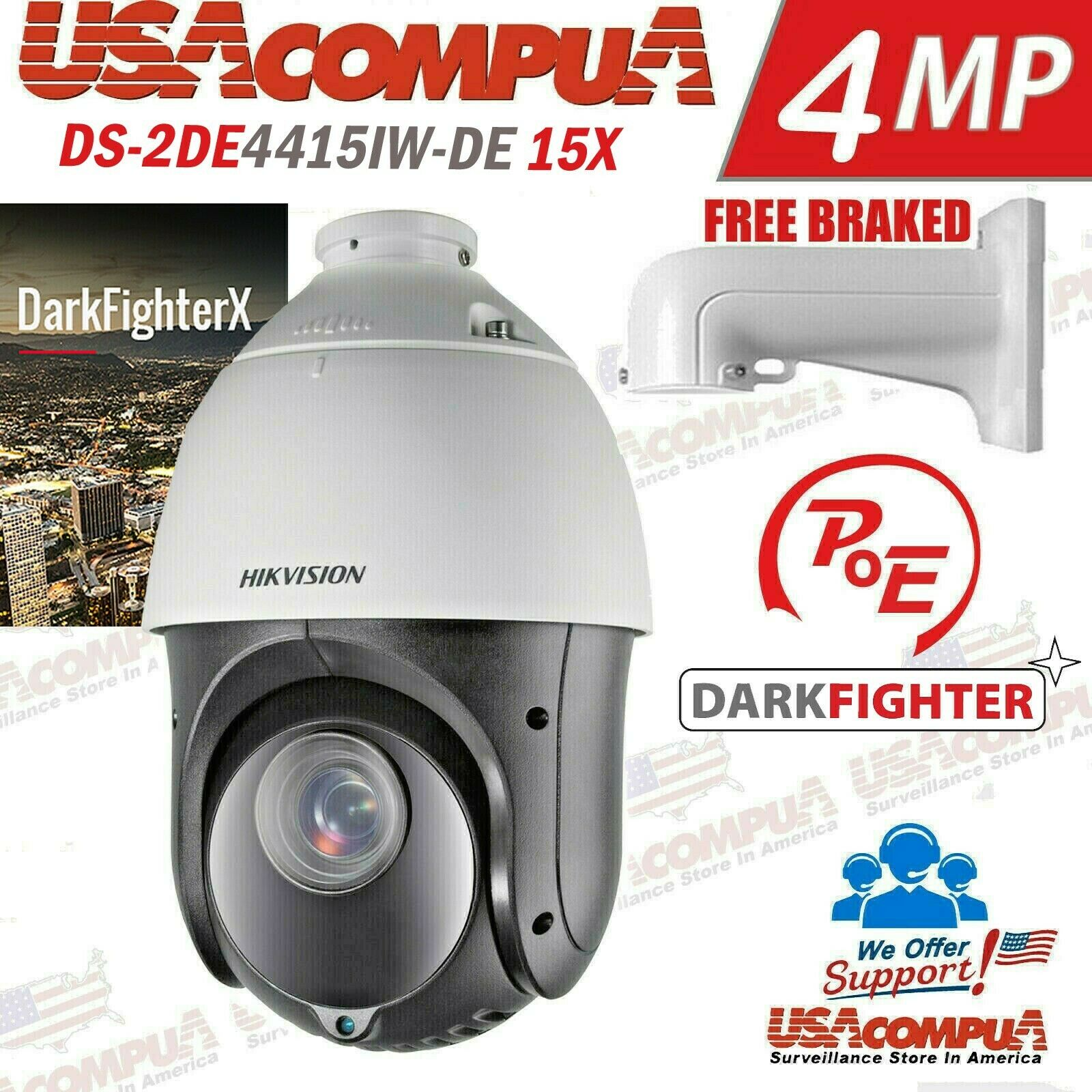Hikvision PTZ 4MP 15X Zoom 150M IR IP Network DS-2DE4415IWds--DE DarkFighter