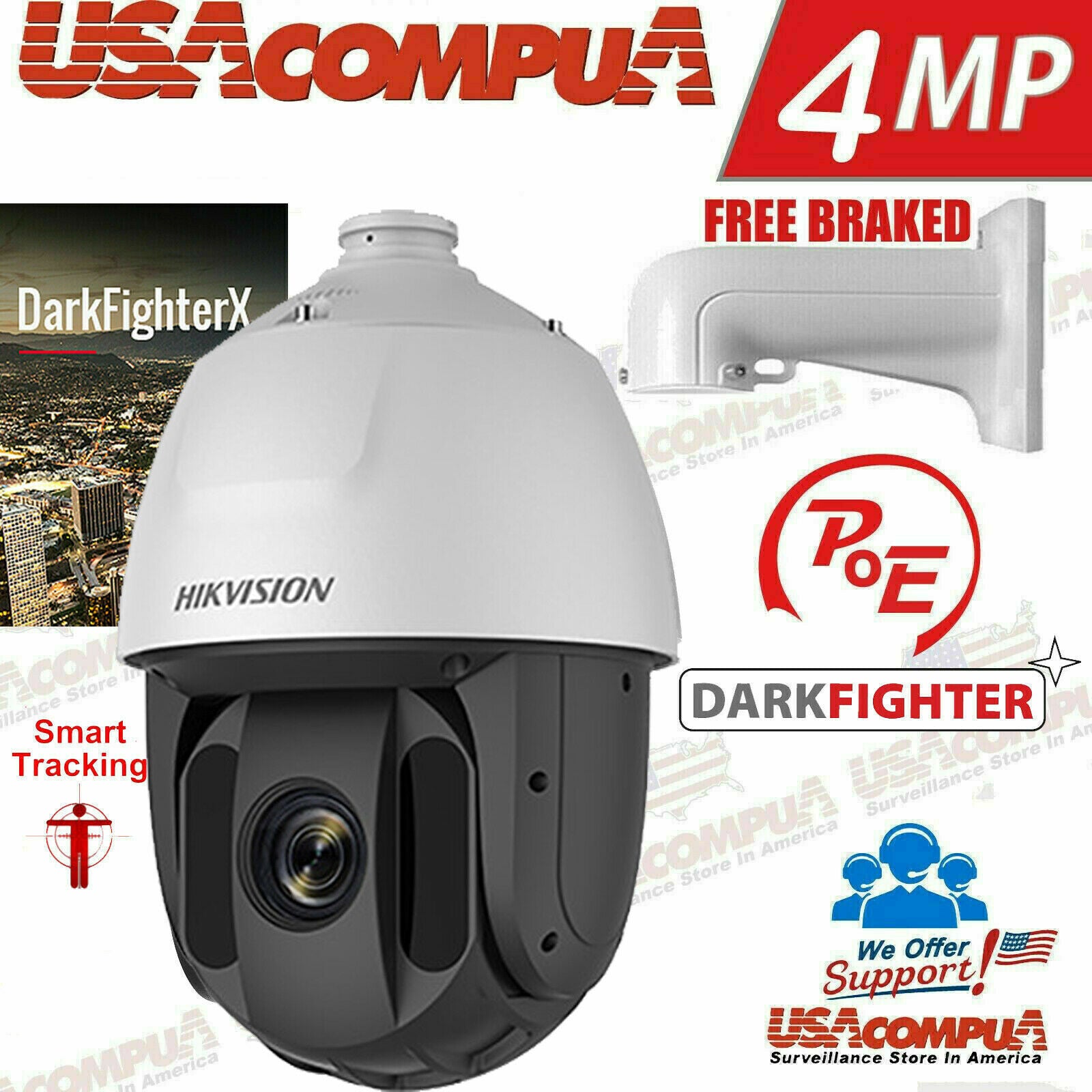 Thumbnail 2 for DS-2DE8436IX-AELW Hikvision 4MP PTZ Tracking 36X DarkFighter (350 ft) WDR