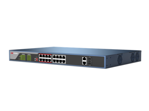 Thumbnail 3 for Hikvision DS-3E0318P-E2 Unmanaged Ethernet 16 PoE Switch 100Mbps Network Access
