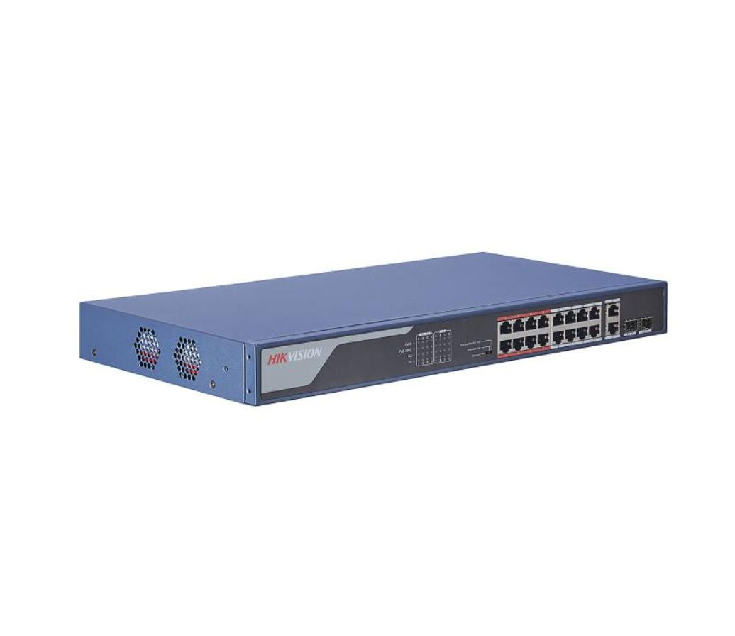 Thumbnail 6 for Hikvision DS-3E0318P-E2 Unmanaged Ethernet 16 PoE Switch 100Mbps Network Access