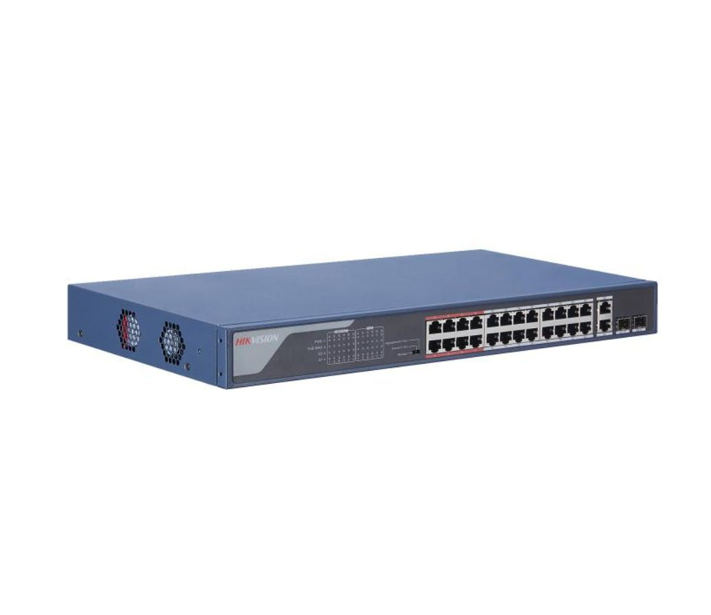 Thumbnail 5 for Hikvision DS-3E0326P-E2 Unmanaged Ethernet 24 PoE Switch 100Mbps Network Access
