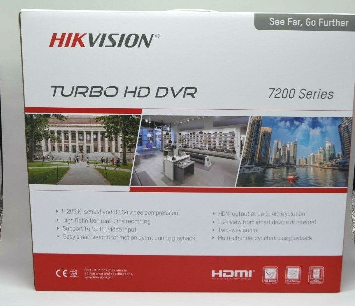 Thumbnail 3 for DS-7216HUHI-K2 (ul) Hikvision 4K 8 MP Usa Version 16CH H.265+hd-tvi+16ch-ip
