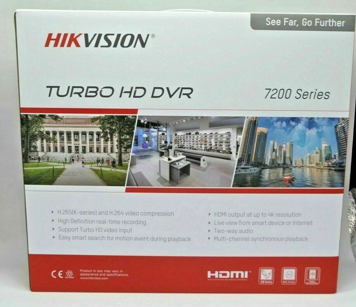 Thumbnail 4 for Hikvision 32 CH DVR DS-7232HQHI-K2 4MP Series TurboHD Tribrid (OPTIONAL HDD)