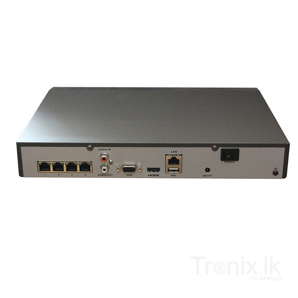 Thumbnail 2 for Hikvision DS-7604NI-Q1/4P 4CH 4K PoE NVR H.265+ 8MP Network Video Recorder