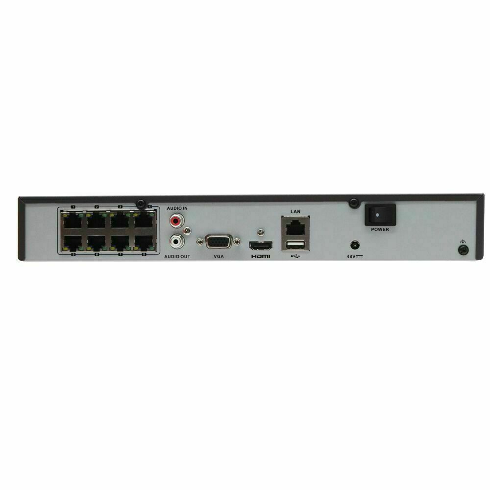 Thumbnail 3 for DS-7608NI-K1/8P Hikvision 8CH NVR PoE 8MP 4K H.265+ (optionhal Hard Disk)