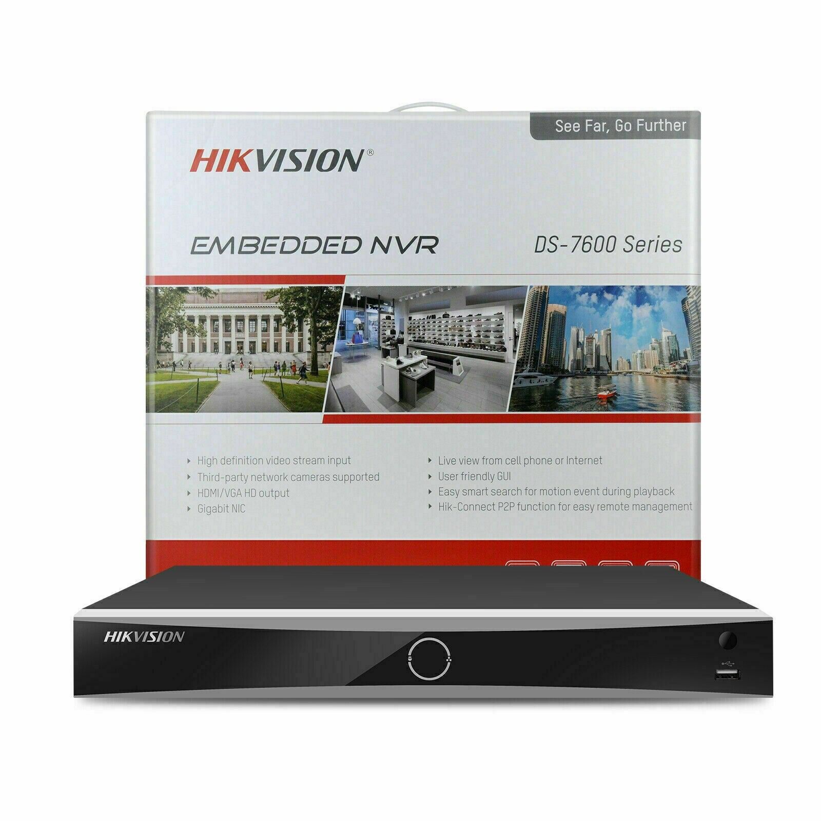 Thumbnail 3 for HIKVISION DS-7608NXI-I2/8P/S NVR 12MP 8CH POE AcuSense Network Video Recorder