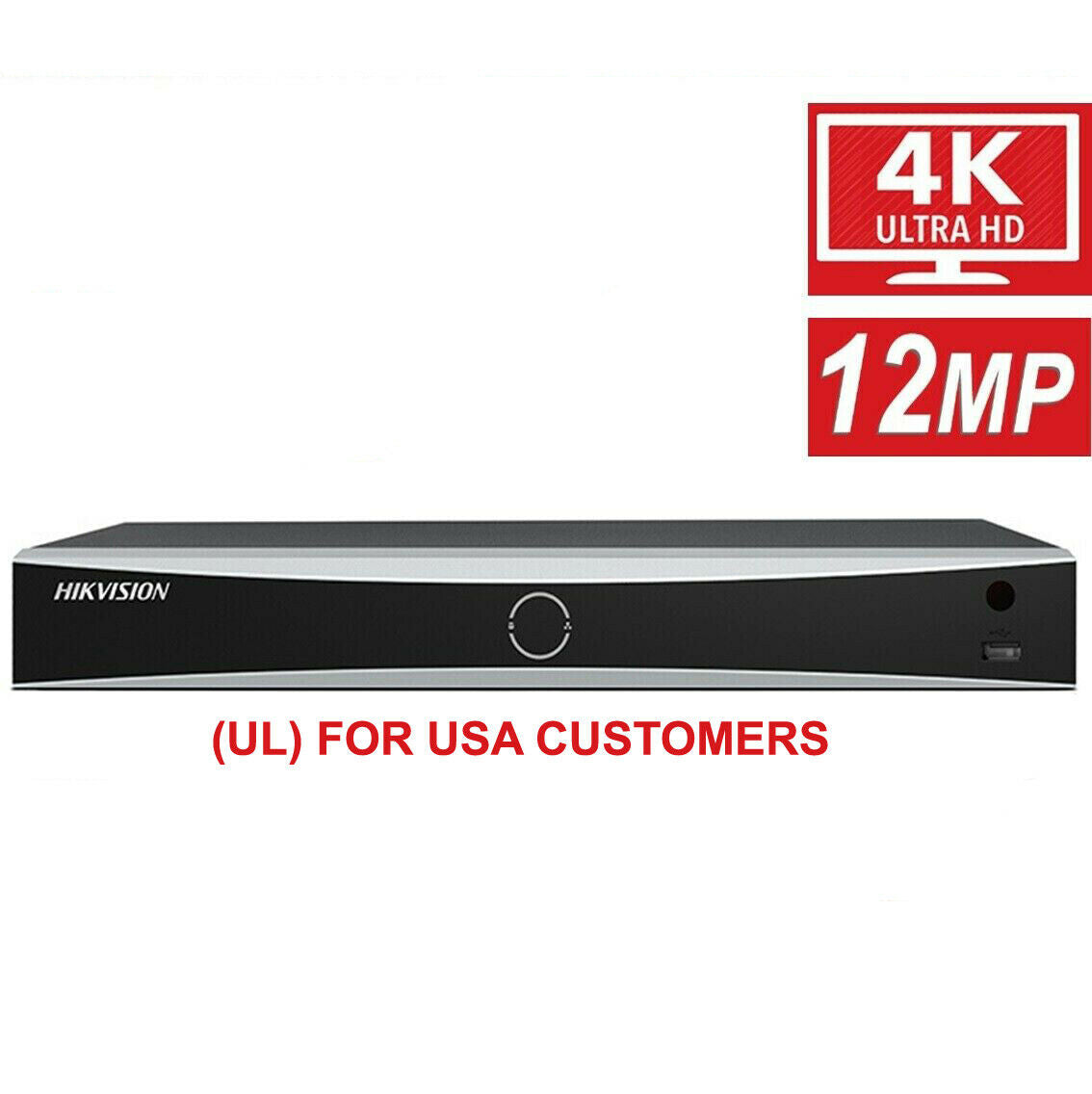 Thumbnail 2 for Hikvision 4K AcuSense 16CH 16POE NVR DS-7616NXI-I2/16P/4S 4CH Deep Learning