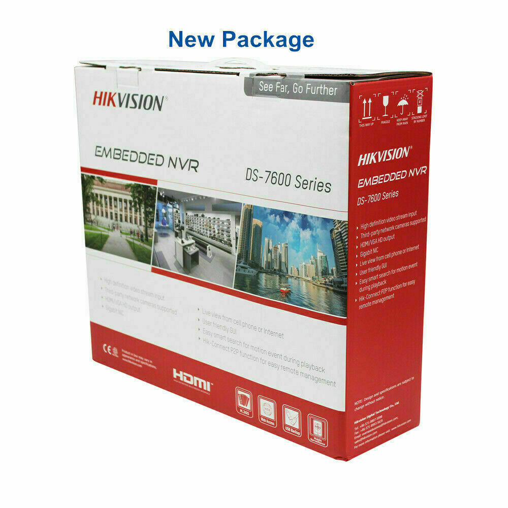 Thumbnail 5 for Hikvision 4K AcuSense 16CH 16POE NVR DS-7616NXI-I2/16P/4S 4CH Deep Learning