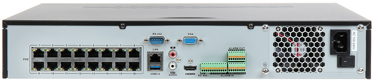 Thumbnail 4 for DS-7732NI-Q4/16P No Hard Drive H265 Hikvision 32 Channel 4K 8MP NVR w/ 16 CH POE