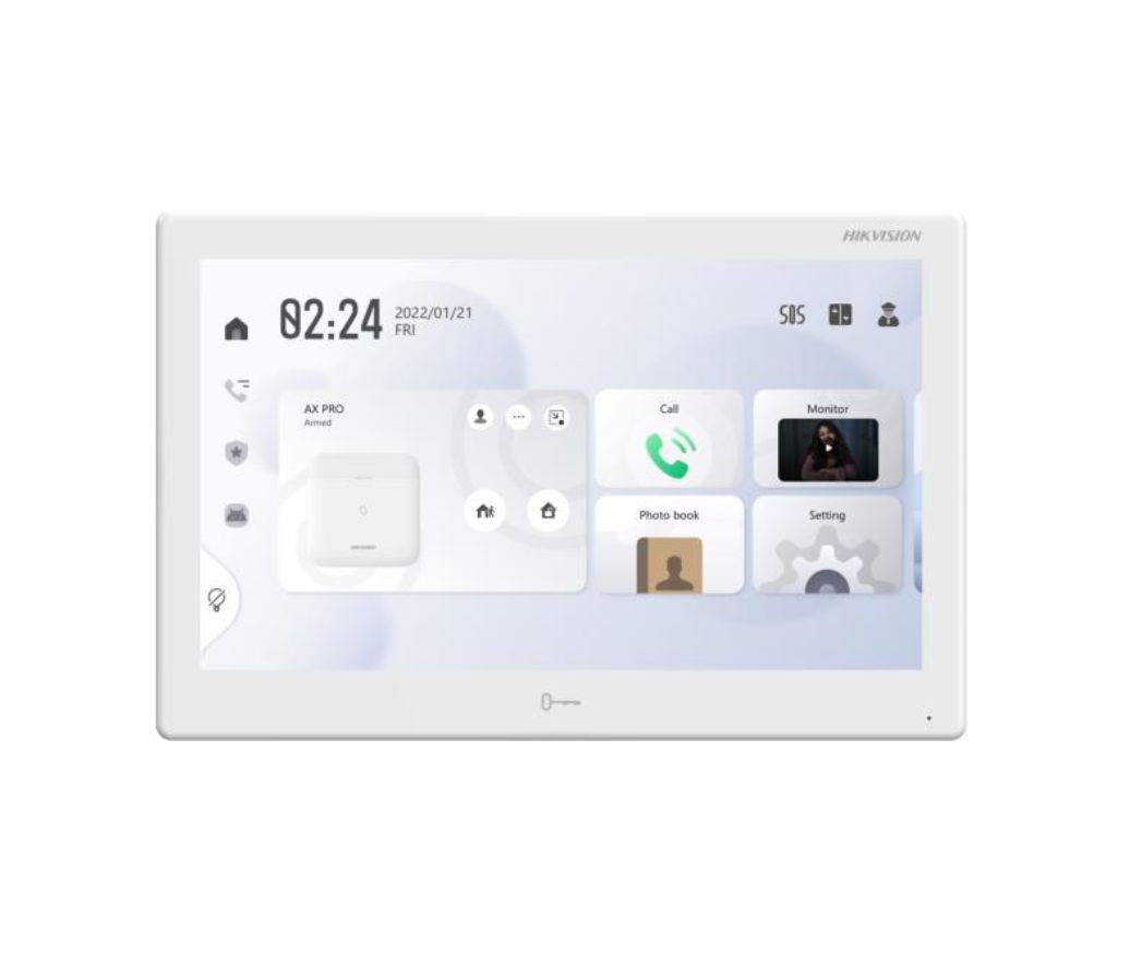 Thumbnail 2 for DS-KH9510-WTE1(B) Hikvision All-in-one Indoor Station 10.1-inch colorful touch