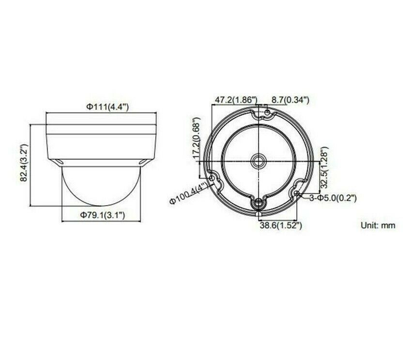 Thumbnail 4 for ECI-D14F2 4MP Fixed Dome IP Camera with Audio, PoE, IR Night Vision, IP67