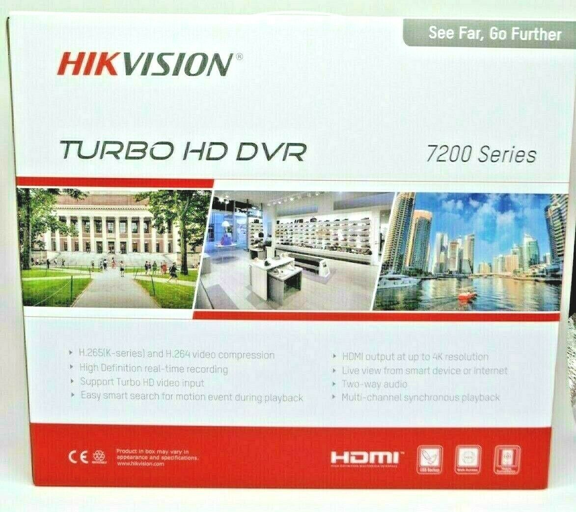 Thumbnail 4 for Hikvision IDS-7208HUHI-M2/P 8CH DVR 4K Dvr-xvr 8 Channel Usa Version (ul) Hybrid with Power Over Coaxial