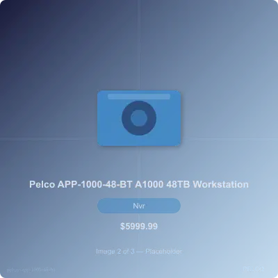 Thumbnail 2 for Pelco APP-1000-48-BT A1000 Workstation Unit with 48TB Net Storage and Dual 10Gb Base-T and Single 1Gb Base-T Network Connection