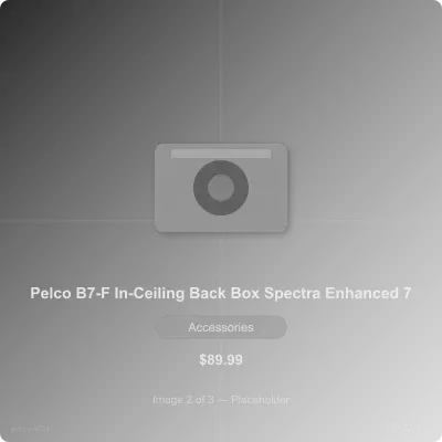 Thumbnail 2 for Pelco B7-F In-Ceiling Indoor Mount Back Box for Spectra Enhanced 7 PTZ Camera