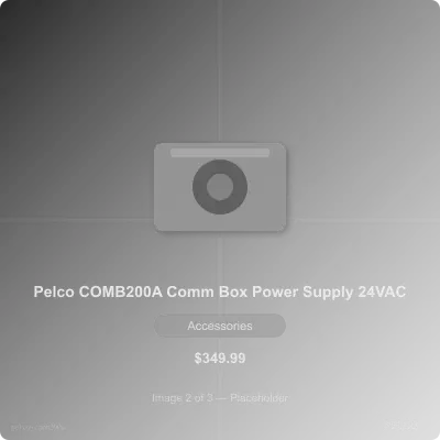 Thumbnail 2 for Pelco COMB200A Communication Box with Power Supply and Switch, 24VAC