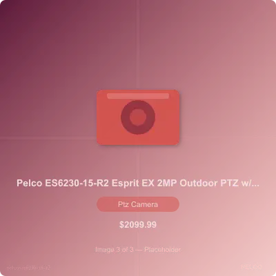 Thumbnail 3 for Pelco ES6230-15-R2 2MP Outdoor PTZ IP Security Camera 30x Zoom with IR and Wiper