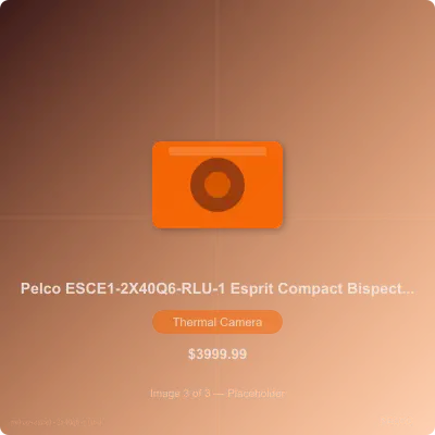 Thumbnail 3 for Pelco ESCE1-2X40Q6-RLU-1 2MP Bispectral Outdoor PTZ IP Camera with Thermal Resolution, x40 Zoom