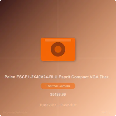 Thumbnail 2 for Pelco ESCE1-2X40V24-RLU 2MP Espirit Compact Bispectral PTZ Camera, 4.25-170mm Lens, VGA 640X512 Thermal Sensor, WDR