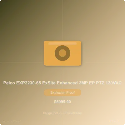 Thumbnail 2 for Pelco EXP2230-65 ExSite Enhanced Series 2MP Explosionproof PTZ Camera, 120VAC