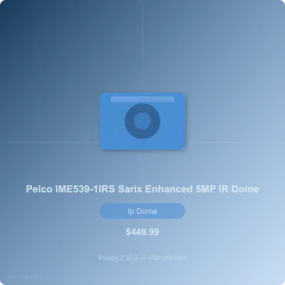 Thumbnail 2 for Pelco IME539-1IRS Sarix Enhanced IME Series 5MP WDR IR Dome IP Camera, 4-9mm Lens, Signal White