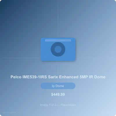 Thumbnail 3 for Pelco IME539-1IRS Sarix Enhanced IME Series 5MP WDR IR Dome IP Camera, 4-9mm Lens, Signal White