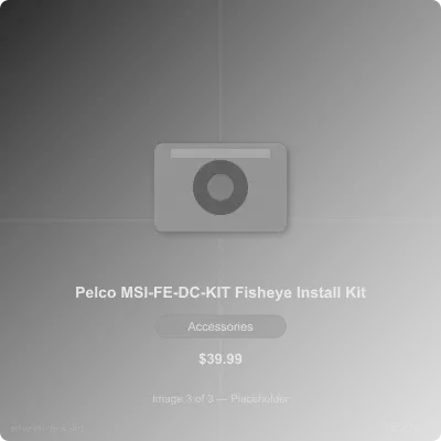 Thumbnail 3 for Pelco MSI-FE-DC-KIT Install Accessory Kit for Fisheye In-Ceiling Camera