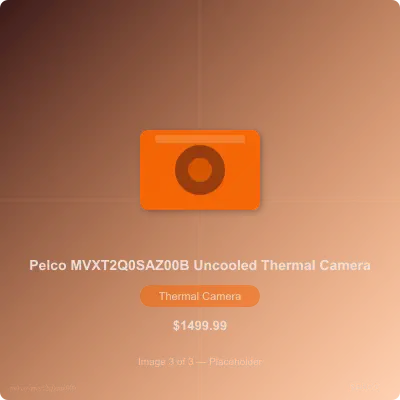 Thumbnail 3 for Pelco MVXT2Q0SAZ00B Outdoor Uncooled Thermal IP Security Camera, 9mm Fixed Lenses