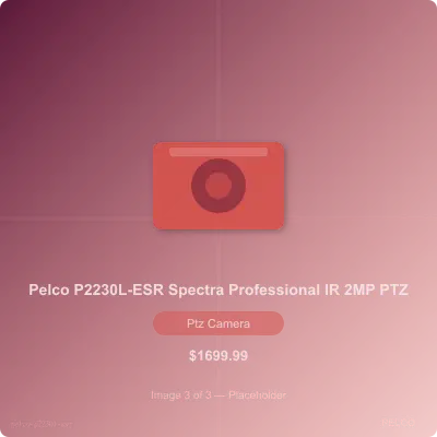 Thumbnail 3 for Pelco P2230L-ESR Spectra Professional IR Series 2MP IP PTZ Camera, 30x Optical Lens, Light Gray