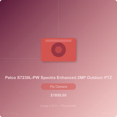 Thumbnail 3 for Pelco S7230L-PW Spectra Enhanced Series 2MP Outdoor PTZ IP Camera, 30x Optical Zoom, Black/White
