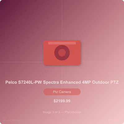 Thumbnail 3 for Pelco S7240L-PW Spectra Enhanced Outdoor IP IR PTZ Camera with 30X Lens
